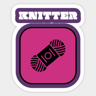 Knitter Sticker